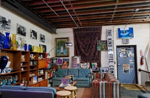 seating area inside Kind Coffee Company