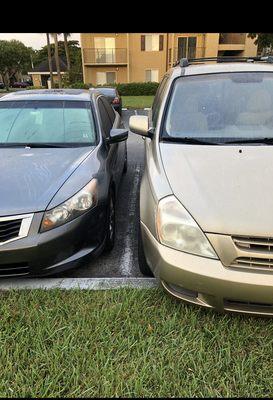 parking so tight the residents block eachother in