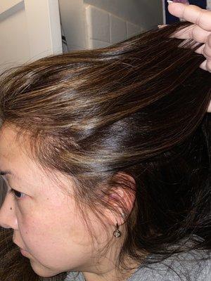 Blended highlights and no orange!