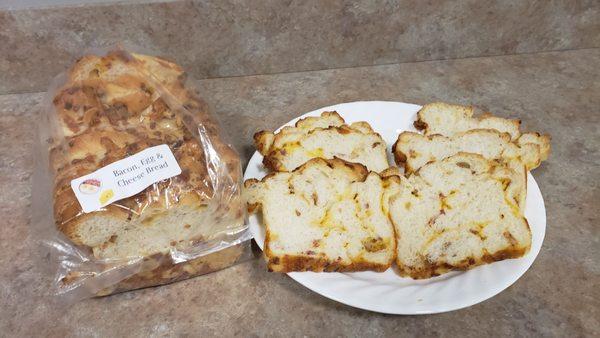 Bacon, Egg and Cheese Bread- Great for Grilled Cheese Sandwiches, French Toast or Toasted with Butter, yummy!