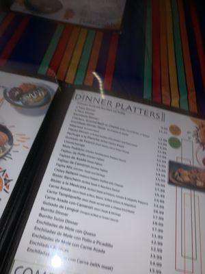 Menu (will re-take)