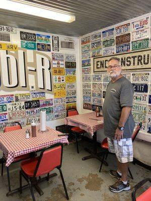 Try and see how many different license plates you can see while waiting for your food