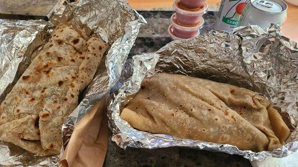 Huge burritos