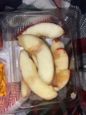 Wilted apples, other pack had literal furry mold on the apples