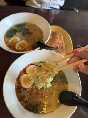 Crispy Chicken Ramen with Egg