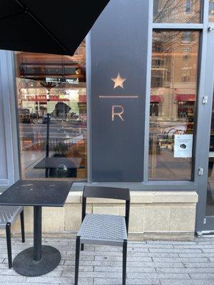 Starbucks reserve sign