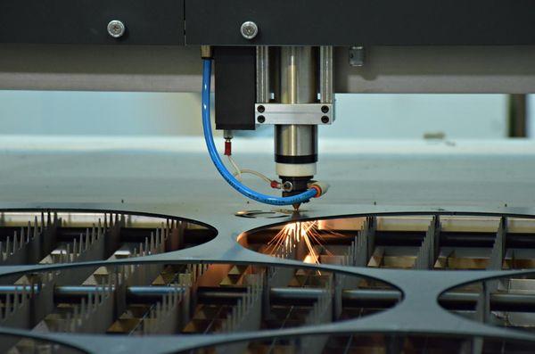 Laser cutting steel