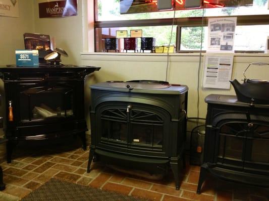 Beautiful Regency & Vermont Castings wood stoves for sale. Very expensive - over $2,000!