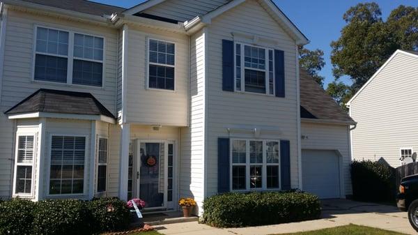 Give your home a fresh look by painting your shutters and front entrance door