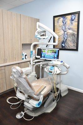 Austin Dental Plus Dental Chairs are comfortable, new and state of the art!