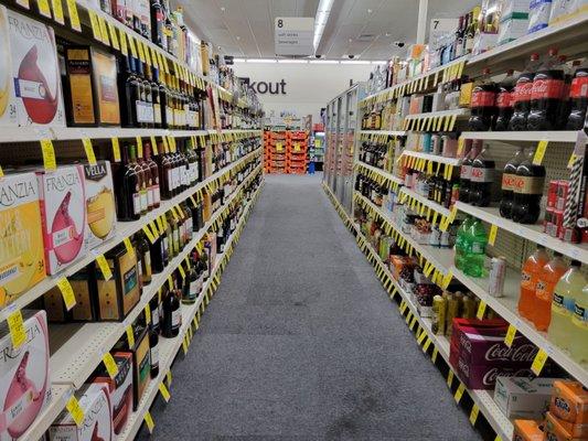 Liquor section