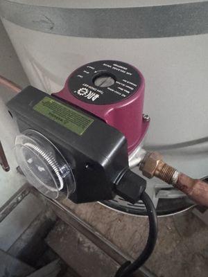 Circulating pump installed incorrectly