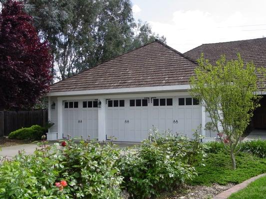 Steel carriage house door