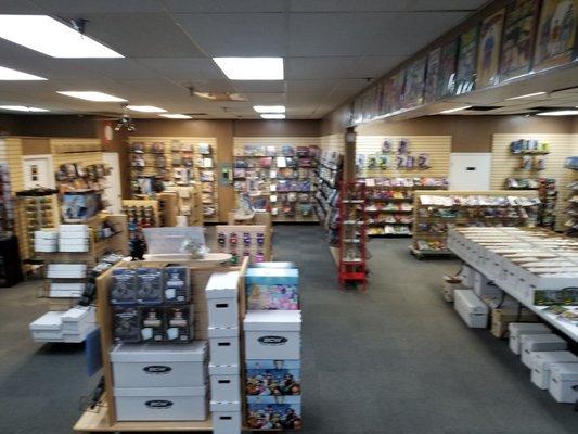 Toys, board games, and comic books as far as the eye can see.