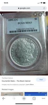 Morgan silver dollar