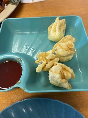 6. Crab Rangoon, comes with eight.