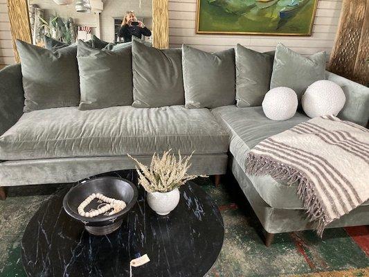 Lim Salmela velvet sofa