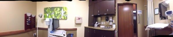 Panoramic view in exam room.