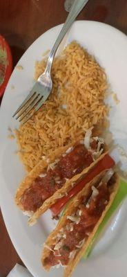 Taco and rice