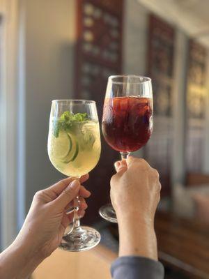 We sell Sangria and Mojito.Come and join with us