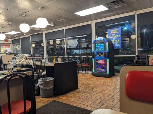 Dining room at the Waffle House, New Albany