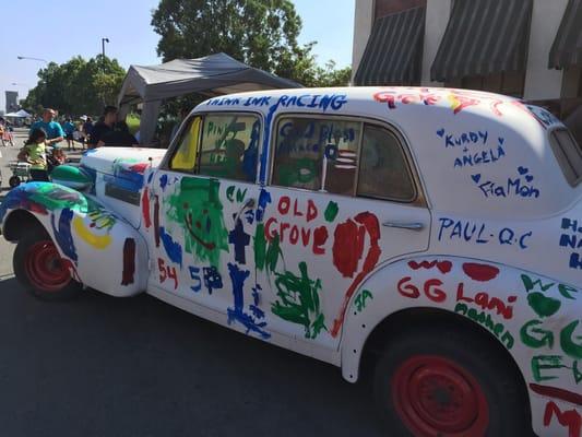 Painting a car