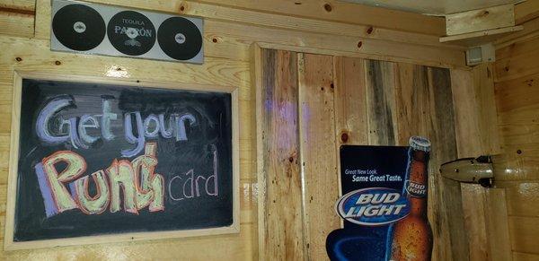 Come get your punch card today and start earning free drinks!