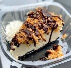 Girl Scout Samoa cookie cheesecake