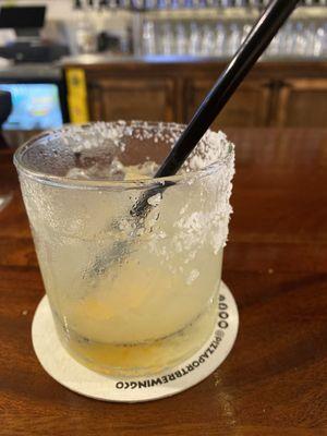 El Bombero- tapito 110 proof, liquor naranja, lime, agave.