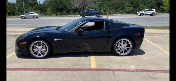 2013 Corvette Grand Sport with new Boze wheels and Continental tires