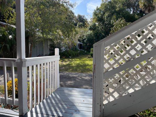 View from the side porch