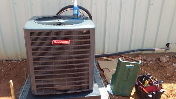 New construction heat pump install