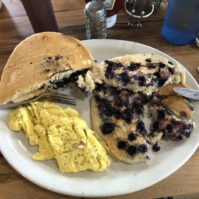 $7 special! Blueberry pancakes, yum.