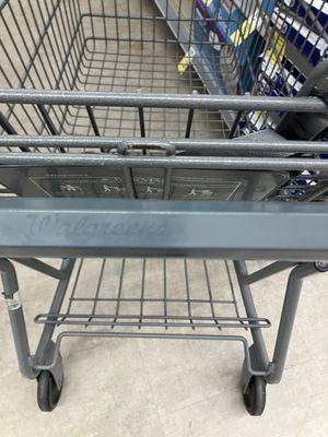 Someone left a Walgreens shopping cart