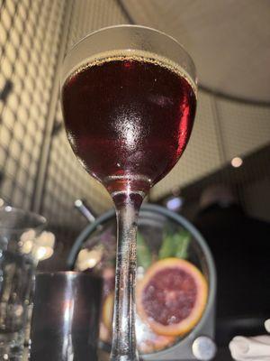 "Vieux carré" Dickey rye, Pierre ferrand 1840 cognac, Benedictine, house blended vermouth, peychands bitters,