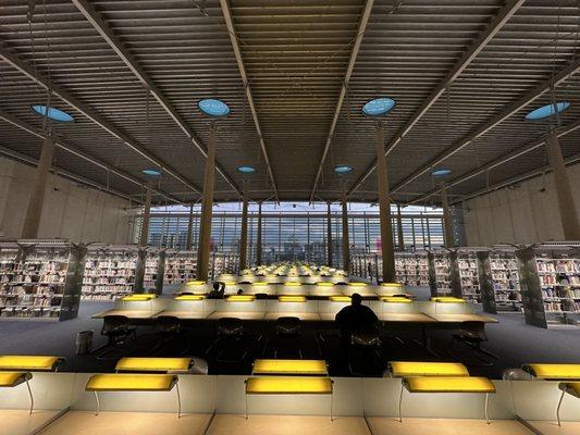 View of desks and interior on 4th floor