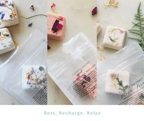 Rest, Recharge, Relax with Cleanse Gourmet Shower Steamers