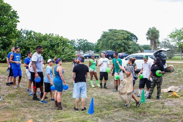 Company Picnic Balloon Toss