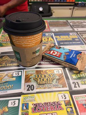 Protein bar & coffee for around $3