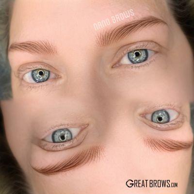 Ultra Realistic Nano Brows. From NO Brows to a new you with confidence and youthful appearance.