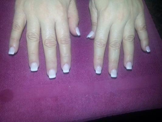 Nexxgennails no chemicals white on white french manicure