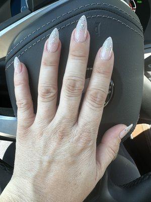 This is what Queen nails did!! Better than I could have imagined  look no further for a great nail salon