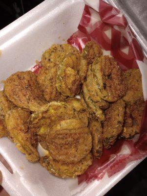 Salty fried pickles