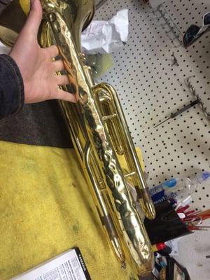 Before, baritone horn ruined