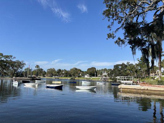 The boats that the 16-18 year old divers jump from