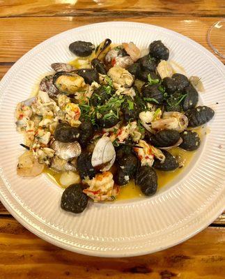 Squid Ink Gnocchi Special