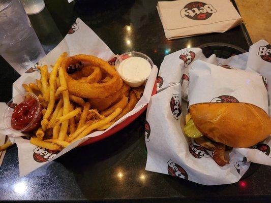 Point Grinder 50/50 Crispy Fries n ' Onion Rings