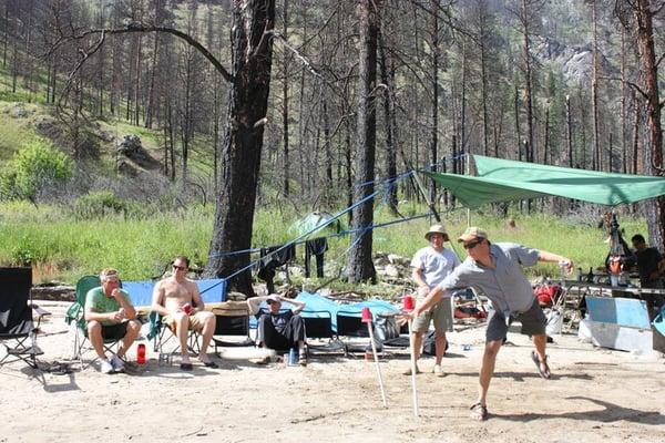 Fun and games at lunch time on a day trip, or at camp on a multi-day trip.