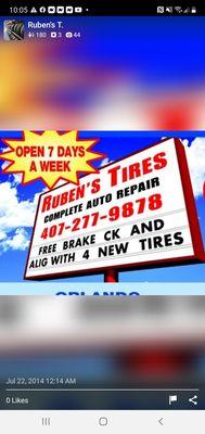 Ruben's Tires Service III