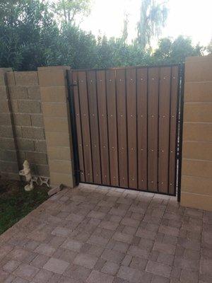 My extra wide additional side gate 1 year after install.